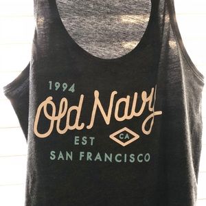 Old Navy Relaxed Fit Med Charcoal Tank